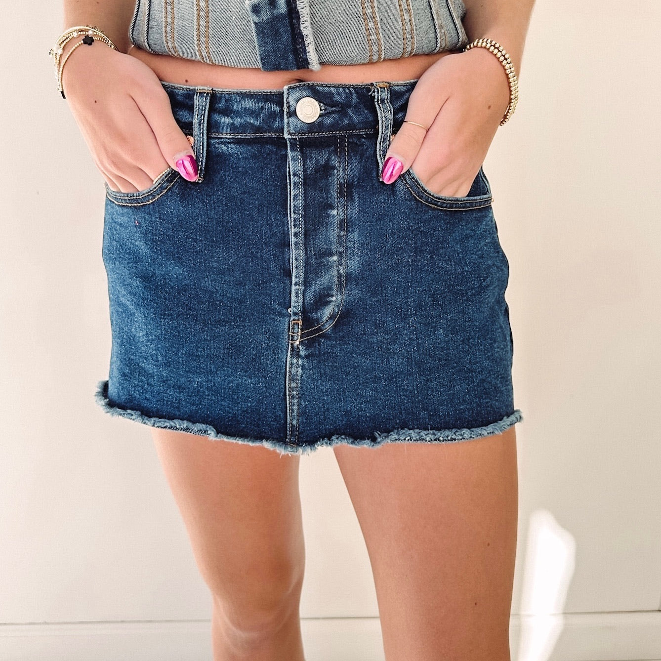 新品 MADISONBLUE 5POCKET DENIM MINI SKIRT 5POCKET DENIM MINI SKIRT（WHT) | WOMEN | MADISONBLUE