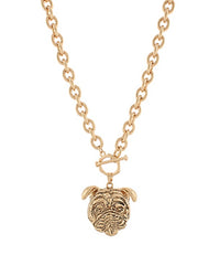 Bulldog Pendant Necklace