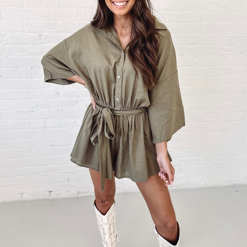Kennedy Olive Romper