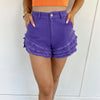 Purple Flutter Shorts