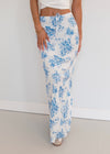 Sydney Skirt - Blue/White Floral