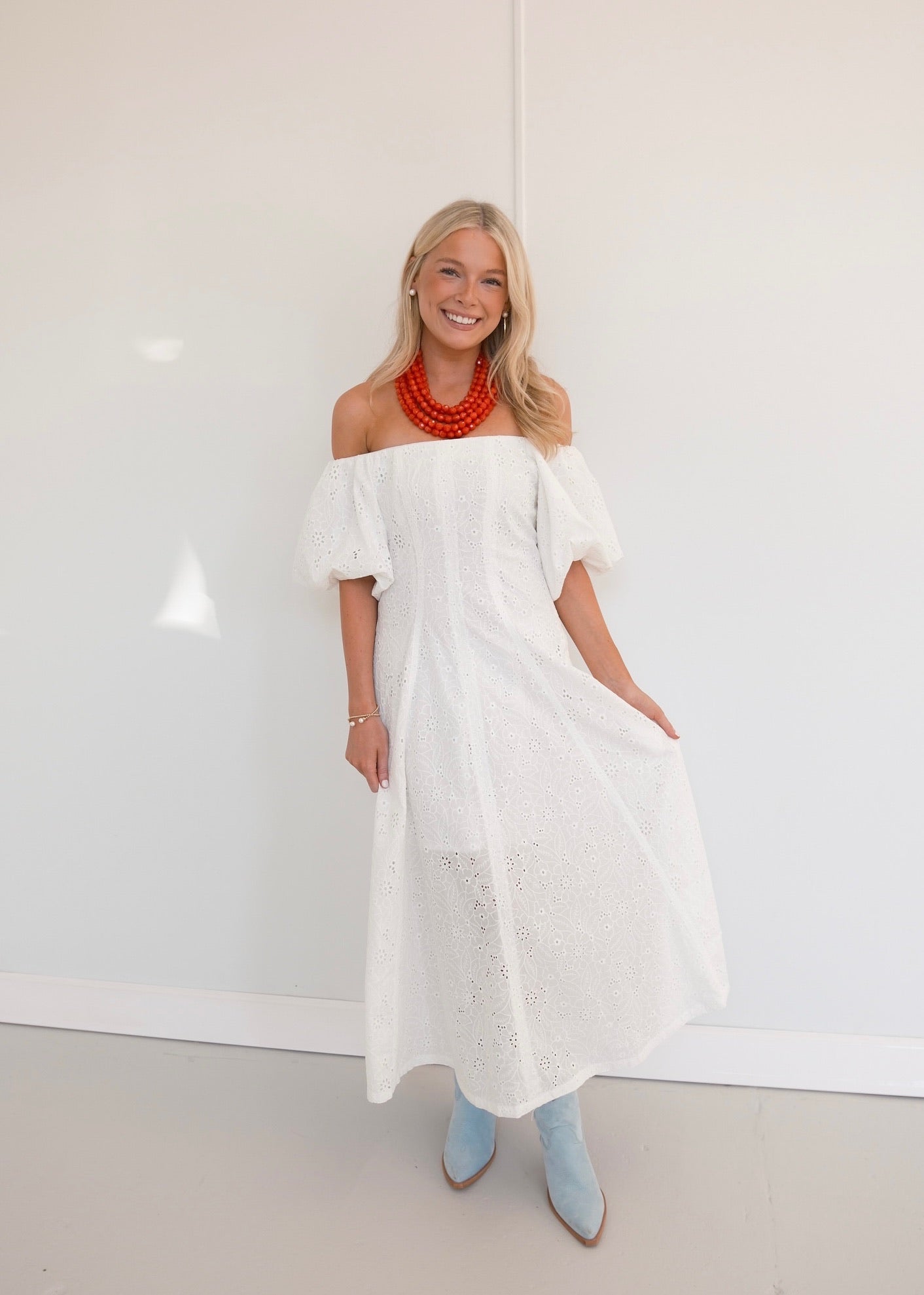 【海外限定】REISSスカート☆Ivory Bobbi Loop-Stitch Fringe Mi For The Bride – Indie Collection