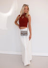Brynn Maxi Skirt - White