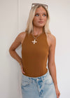 Bree Bodysuit - Dark Tan