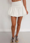 Bentley Bubble Mini Skirt - White
