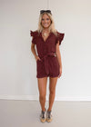 Emersyn Romper - Burgundy