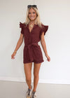 Emersyn Romper - Burgundy