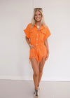 Addison Romper - Orange