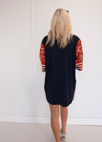 Red/Silver Sparkle Jersey