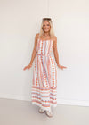 Orange/Purple Maxi Dress