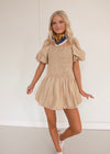 Mary Alice Bubble Dress - Tan