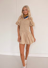 Mary Alice Bubble Dress - Tan