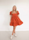 Ingrid Dress - Rust