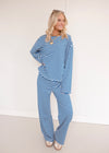 Clara Striped Top - Blue/White