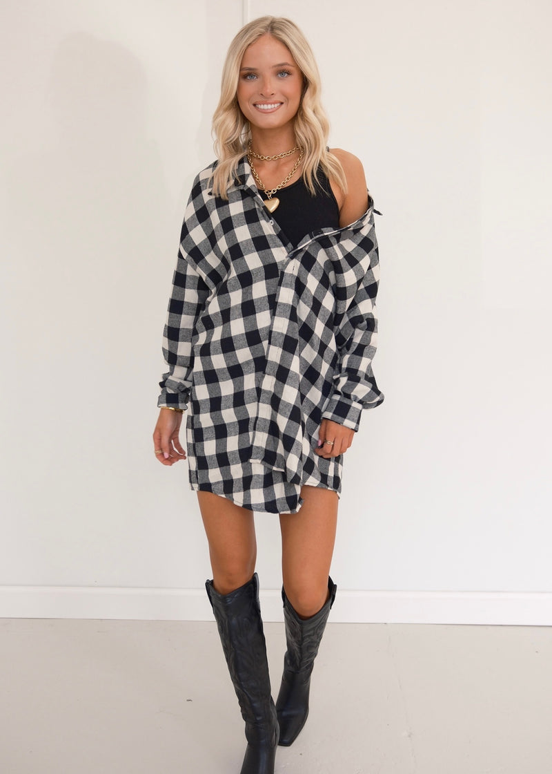 Sandy Flannel Dress