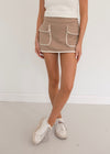 Sadie Mini Skort - Taupe