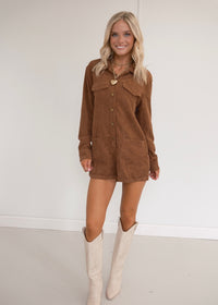 Callie Corduroy Romper