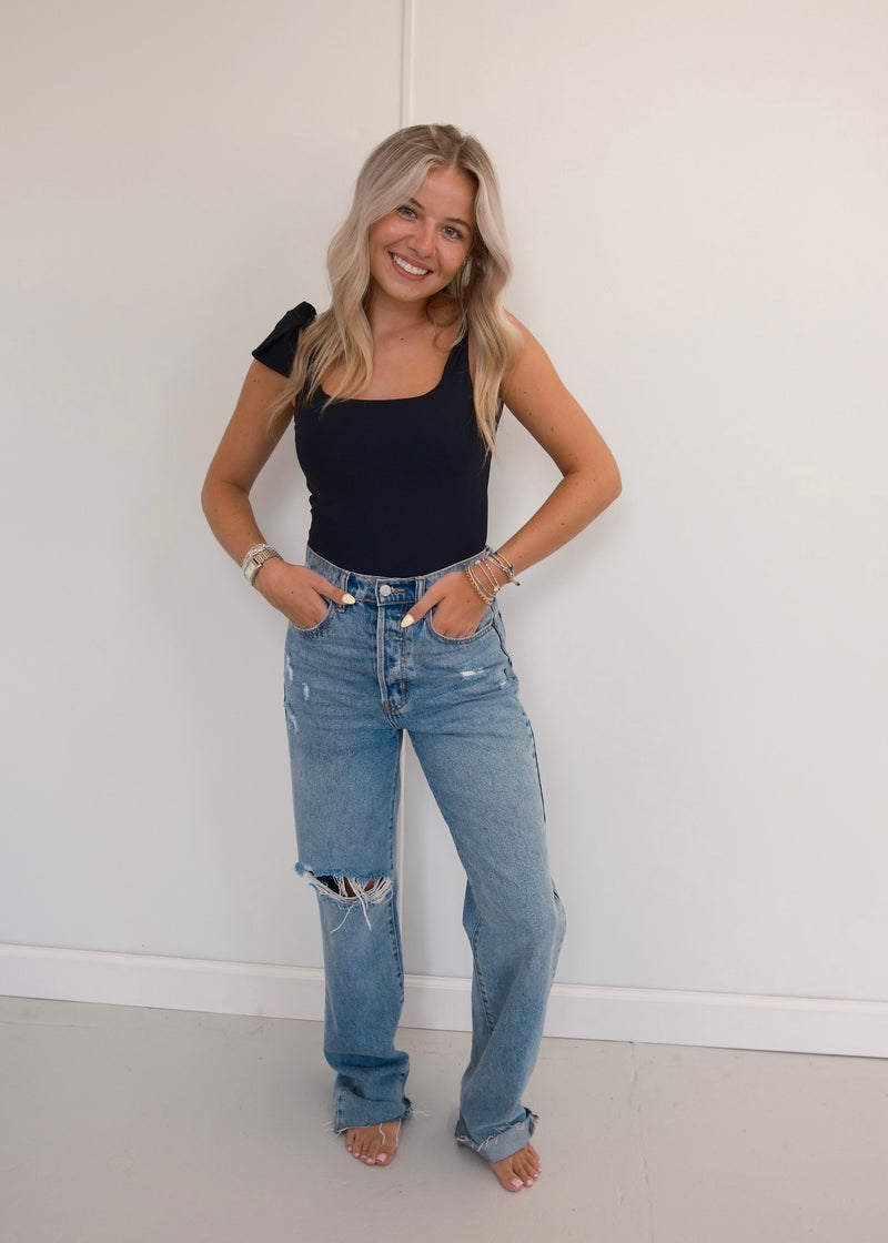 Kaleigh Black Bodysuit