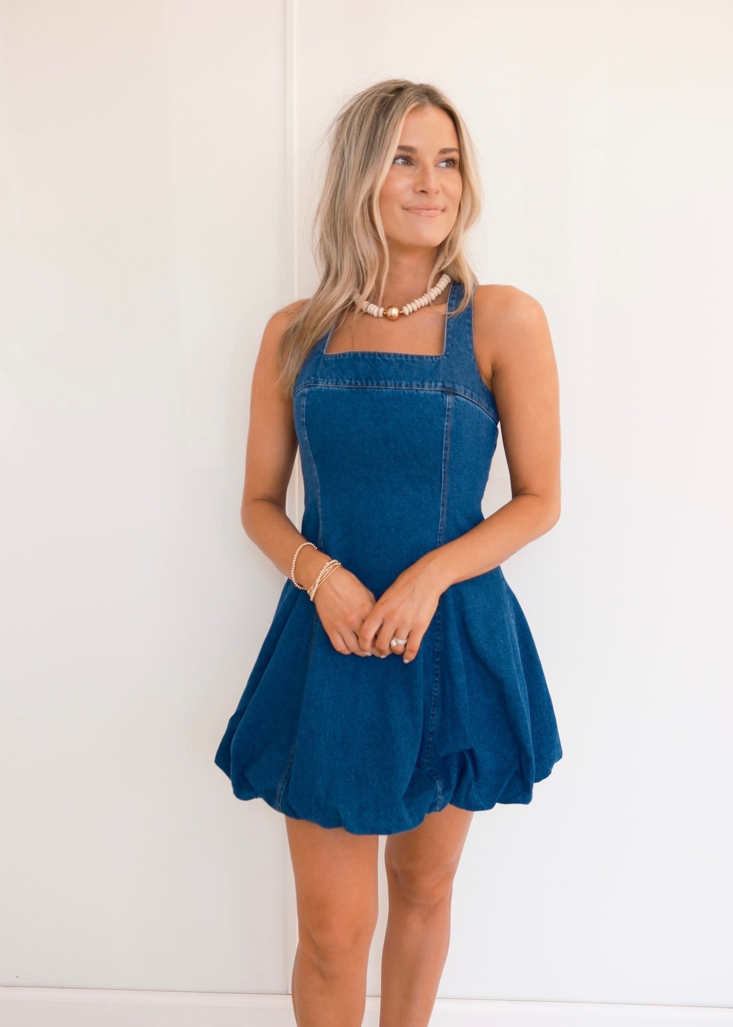 denim bubble dress Lucy Denim Bubble Dress – Indie Collection