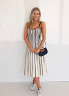 Carson Dress - Cream/Black