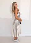 Carson Dress - Cream/Black