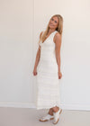 Polly Midi Dress - Cream