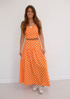Marilyn Set - Orange/White Polka Dot