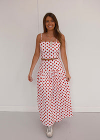Marilyn Set - Red & White Polka Dot