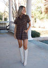 Maple Plaid Romper