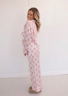Teddy Bear Bow Pajamas - Pink
