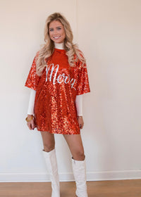Merry Sparkle Dress - Red