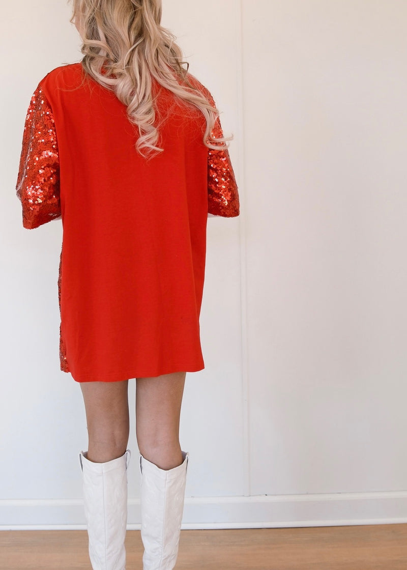 Merry Sparkle Dress - Red