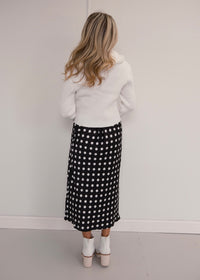 Polka Dot Midi Skirt