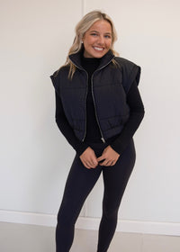 Jemma Cropped Puffer Vest