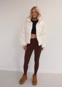 Savannah Puffer Jacket - Cream