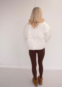 Savannah Puffer Jacket - Cream