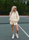 Mock Neck Yellow Pullover