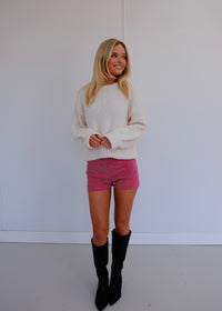 Pink Rhinestone Shorts