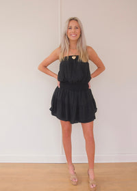Lilly Strapless Dress - Black