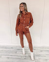 Madison Romper - Brown