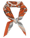 Orange Printed Bandana Scarf