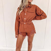 Madison Romper - Brown