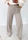 Clara Striped Pants - Brown/Cream