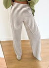 Clara Striped Pants - Brown/Cream