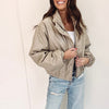 Priscilla Leather Puffer Jacket