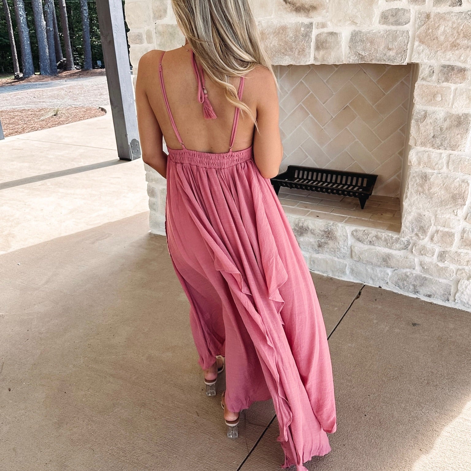 bridget textured maxi dress Bridget Textured Midi Dress - Taupe