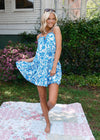 Mary Ann Dress - Blue/White