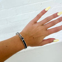 Black/Silver Cuff