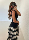 Paige Dress - Black/Cream
