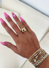 Gold Plated Ring Set